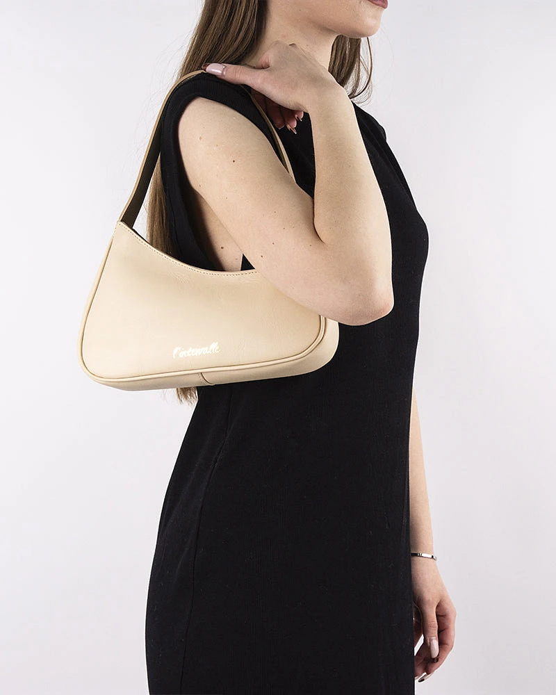L'INTERVALLE Zetian Women's Handbag Shoulder Bag Beige Leather