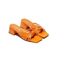 Damira Orange Leather