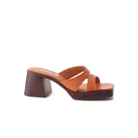 Isadora Orange Leather