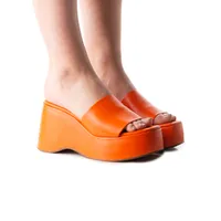 Mariel Orange Leather