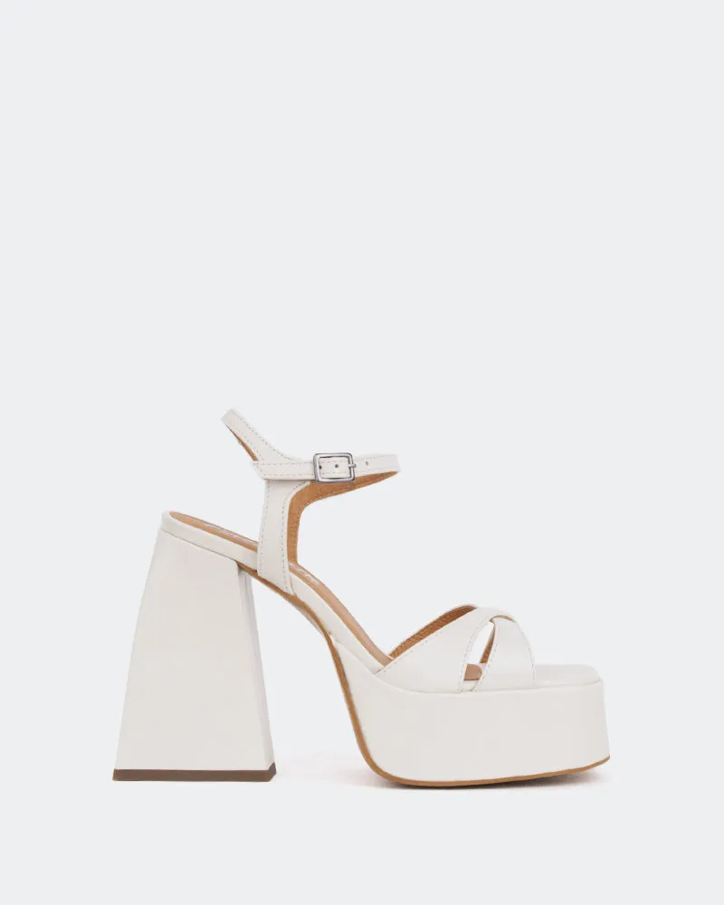 Endless Off White Leather/Cuir Blanc Cassé