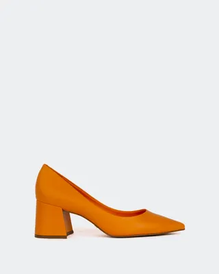 Josephine, Orange Leather/Cuir