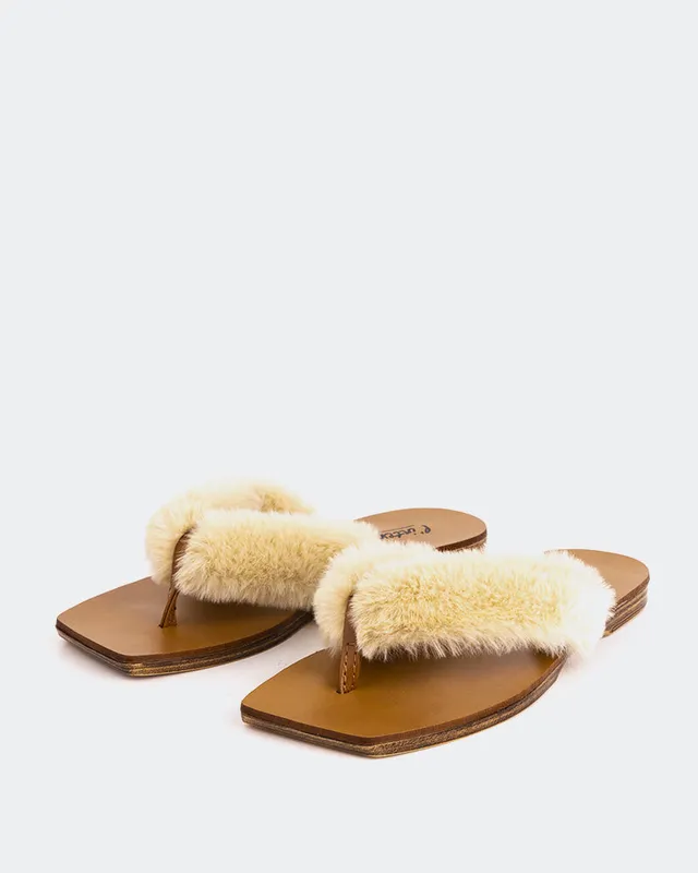 Shop Louis Vuitton Women's Sandals Faux Fur