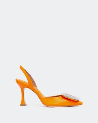 Mayta, Orange Leather/Cuir