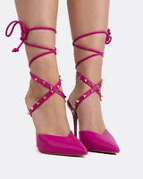 Naomie Fucshia Leather