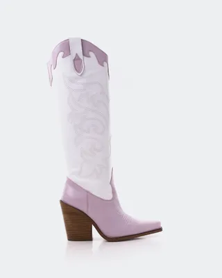 Otis Lilac & White Leather