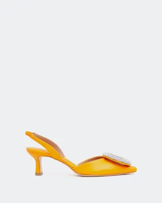 Reale, Orange Leather/Cuir