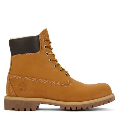 Timberland Men's Heritage 6 Warm Lined Waterproof Boots Camel, Leather