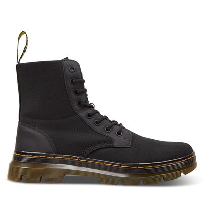 Dr. Martens Men's Combs Fold Down Boots Black, Leather