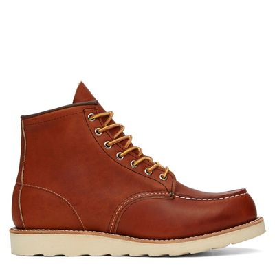 Red Wing Heritage Men's 6 Moc Classic Leather Boots Cognac,