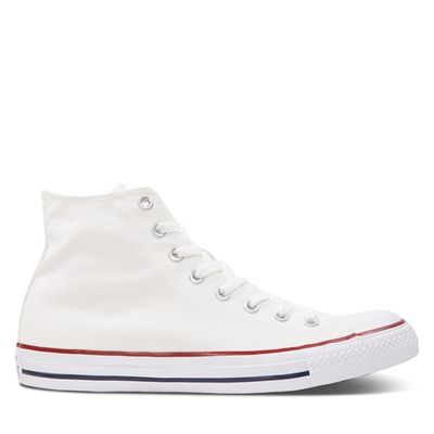 Converse Men's Chuck Taylor All Star Classic Hi Top Sneakers White, Canvas