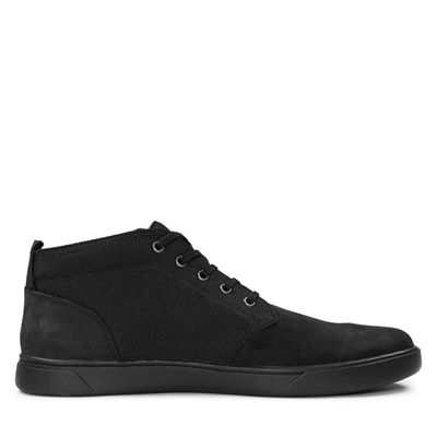 Timberland Men's Groveton Chukka Lace-Up Shoes Black Nubuck, Leather