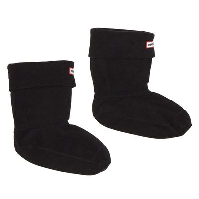 Hunter Women's Short Welly Black Boots Sock, Size Large, Polyester