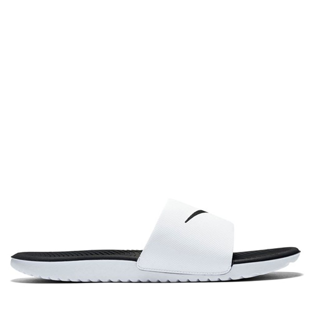 Nike Men's Kawa Slides White Black 