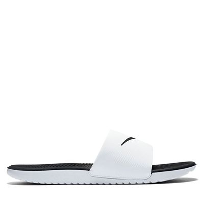 Sandales Kawa Slide blanches pour hommes en Blanc/Noir, taille - Nike