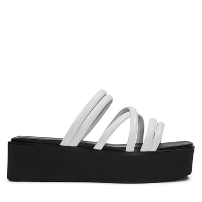 Sandales Bonnie blanches pour femmes en Noir/Blanc, taille - Vagabond Shoemakers