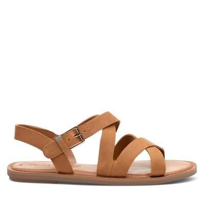 Toms Women's Sicily Sandals Light Brown, Leather