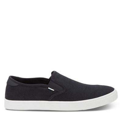 Chaussures Baja noires Véganes pour hommes en Noir/Blanc, taille - Toms