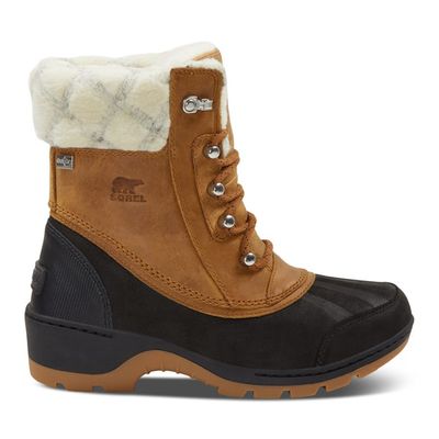Sorel Women's Whistler Mid Waterproof Winter Boots Dark Brown, Leather | Eaton de Montréal