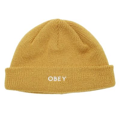 Tuque Rollup jaune en Moutarde - Obey