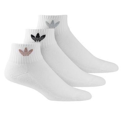 Chaussettes Mid-Cut Crew blanches pour femmes, taille - Adidas