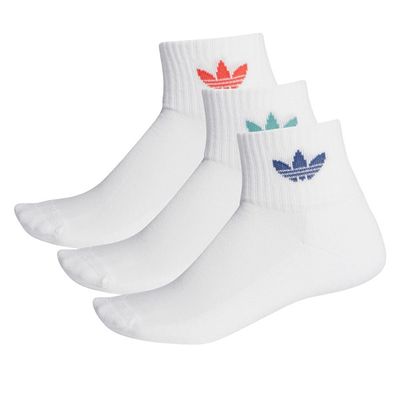 Chaussettes Mid Cut Crew blanches pour hommes, taille - Adidas