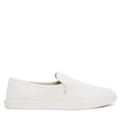 Toms Women's Clemente Slip-Ons White, Canvas