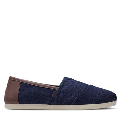 Chaussures Classic Vegan Slip-ons denim marine pour hommes, taille - Toms