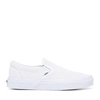 Baskets classiques sans lacets en cuir perforé pour femmes Blanc, taille - Vans