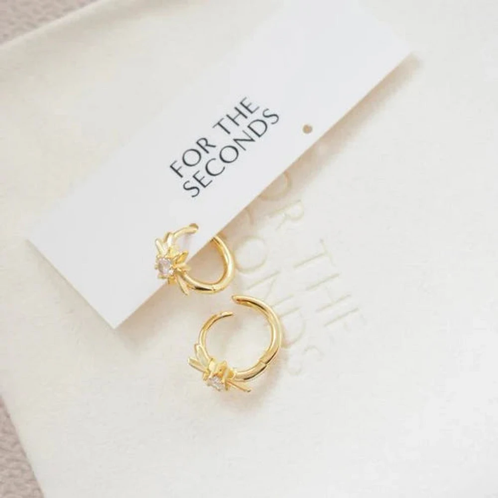 Starburst Earrings - Gold