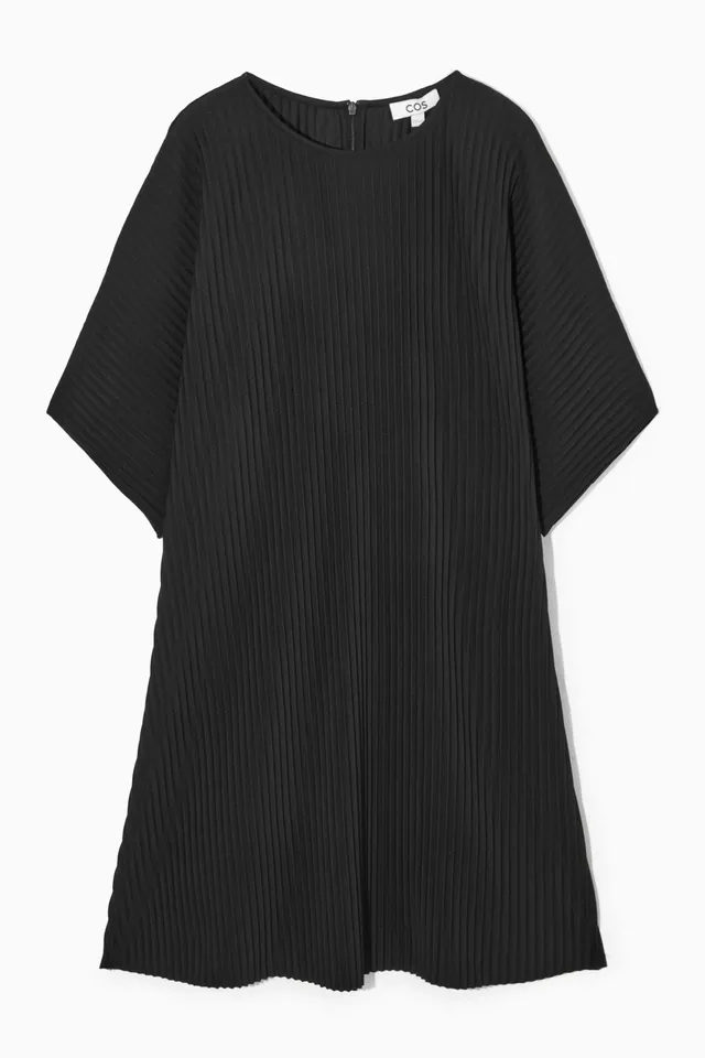 COS PLEATED A-LINE MIDI SHIRT DRESS | King's Cross