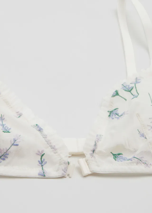  Other Stories Embroidered Bustier Bra