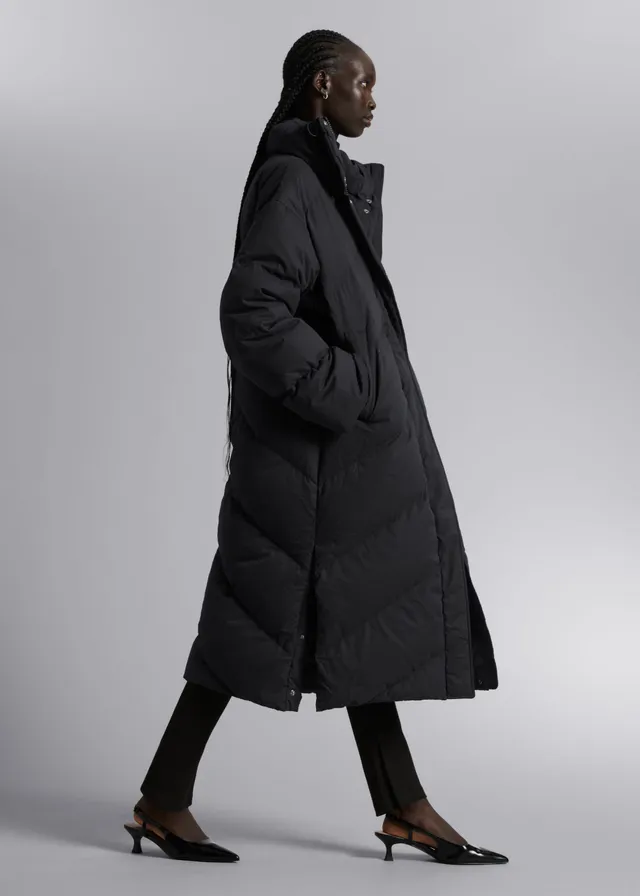  Other Stories Diamond Padded Puffer Coat