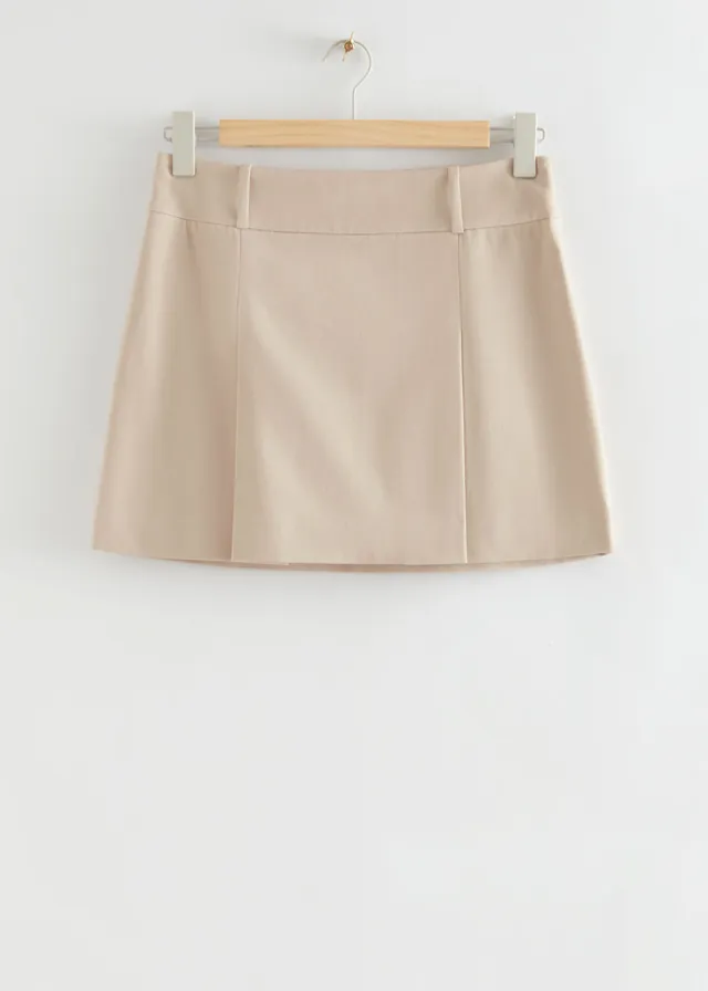  Other Stories Slim-Fit Ruched Detail Mini Skirt