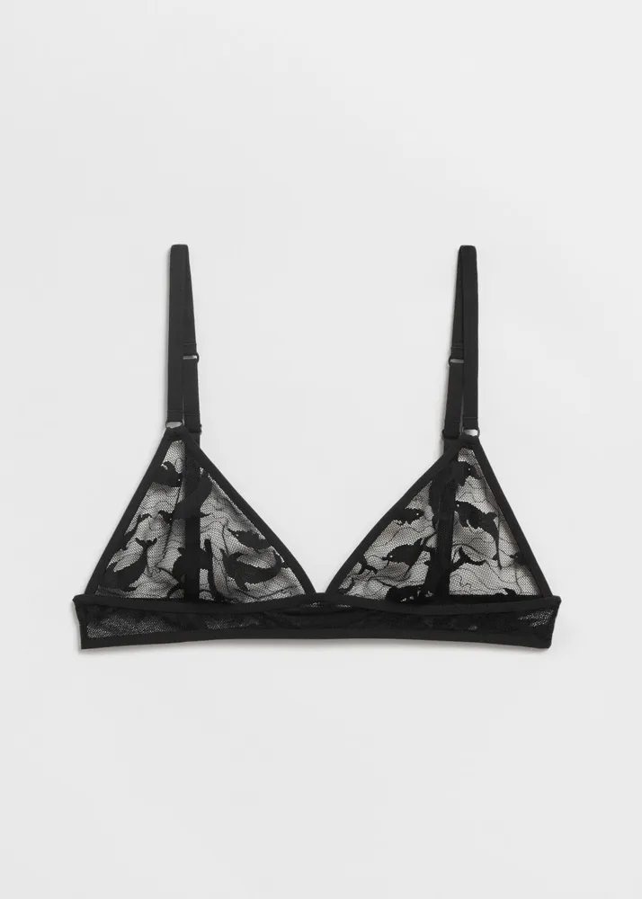 Triangle Allover Lace Bralettes