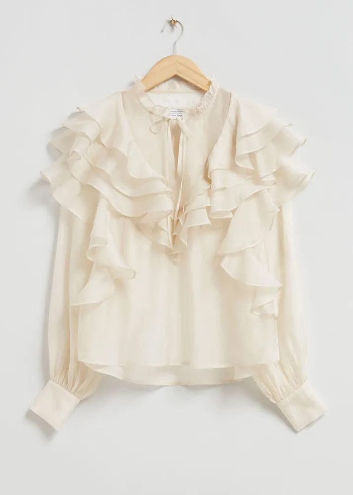 papier Frill cross blouse｜トップス