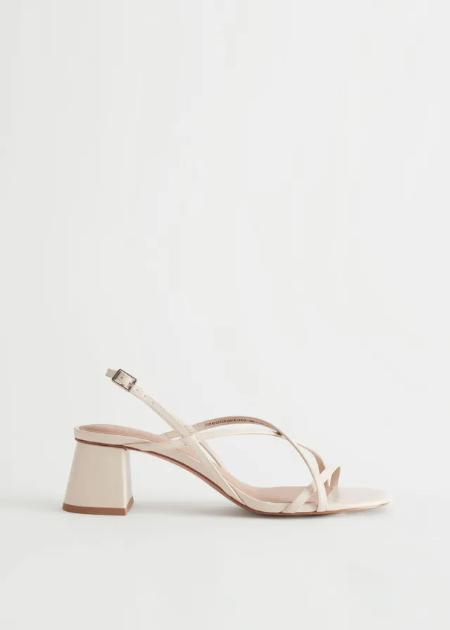 Nude Strappy Thong Sandals - CHARLES & KEITH FI