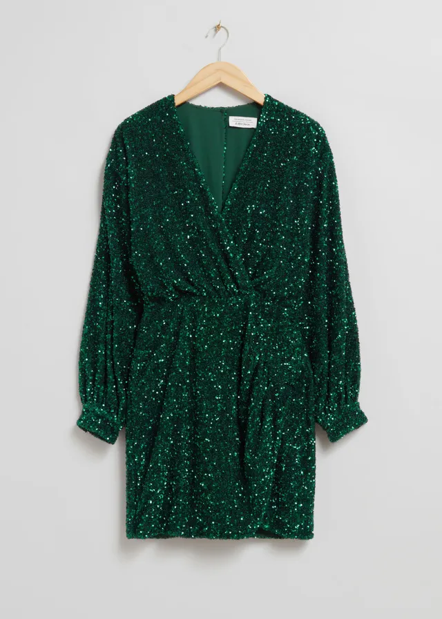 & other stories glitter dress & OTHER STORIES. Pink sequin mini dress. Size 40 – Hibuy market main image 0