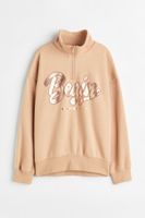 Oversized Half-zip Sweatshirt