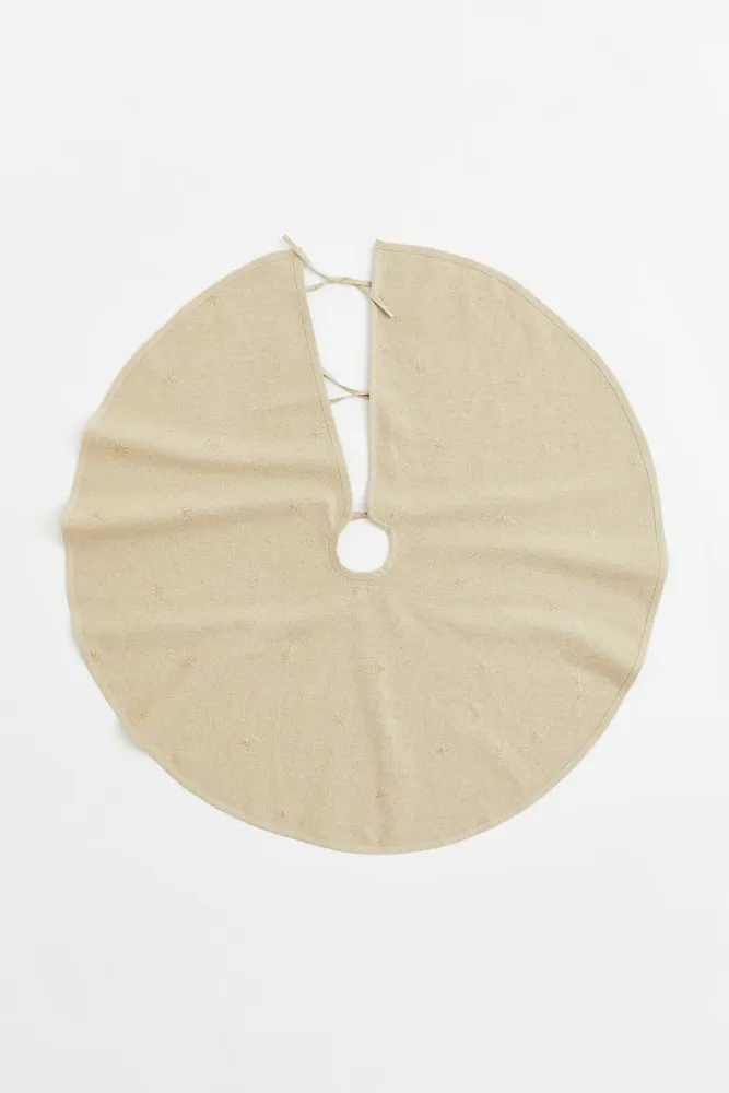 Linen-blend Christmas Tree Skirt