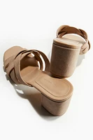 Heeled Leather Sandals