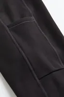 DryMove™ Warm Pocket-detail Sports Leggings