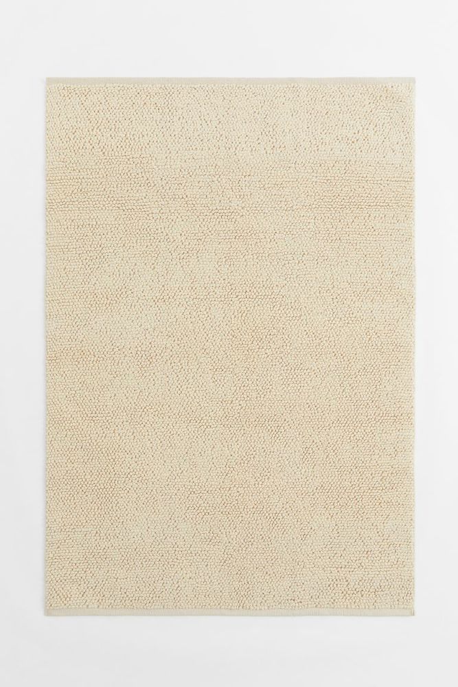 Textured-weave Wool-blend Rug