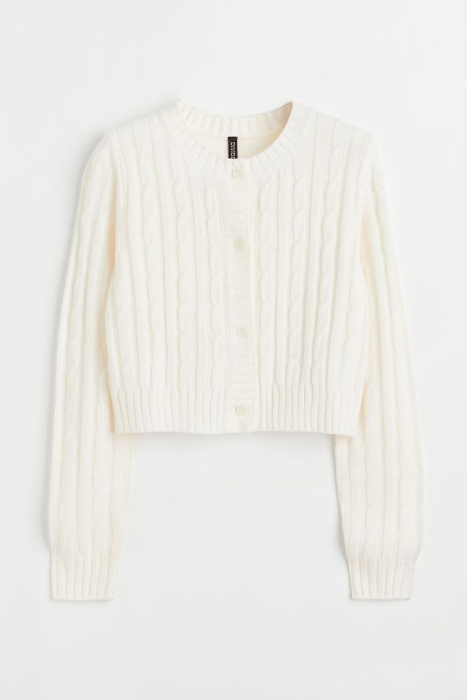 Cable-knit Cardigan