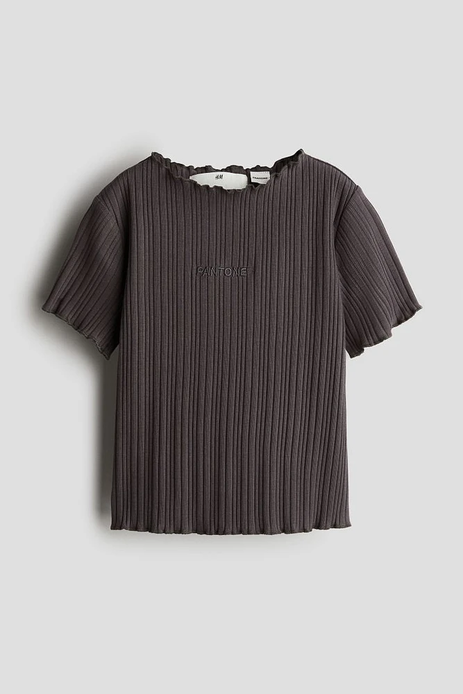 Ribbed T-shirt