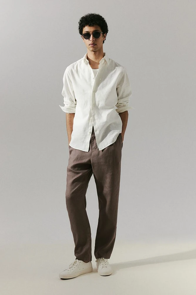 Regular Fit Linen Pants