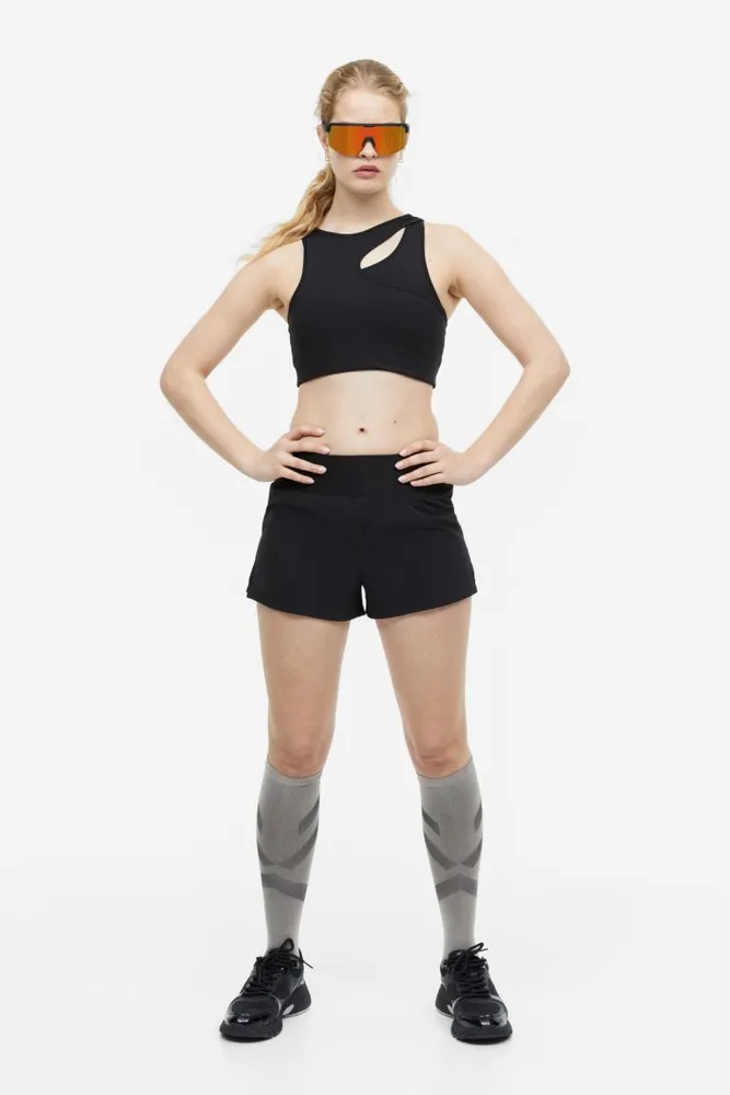 H&M Regular Fit Double-layered Running Shorts