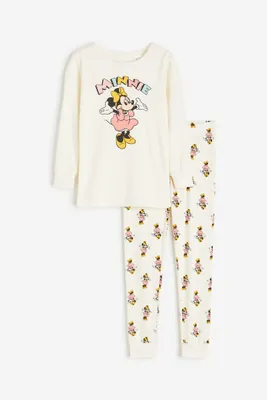 Pyjama côtelé en coton