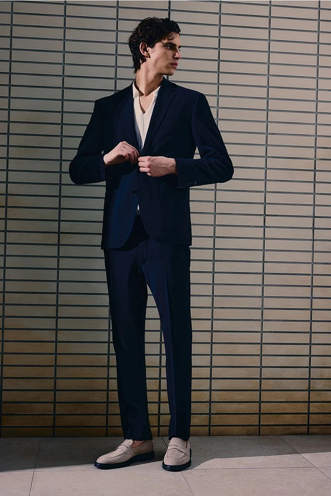 Slim Fit Seersucker Jacket