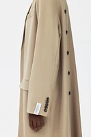 Wool-blend Double-layered Coat